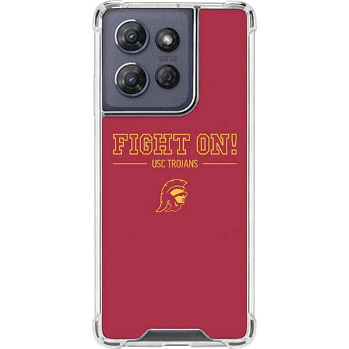 University of Southern California Fight On Moto G 5G (2025) Clear Case
