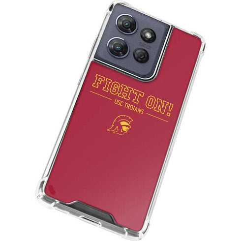 University of Southern California Fight On Moto G 5G (2025) Clear Case
