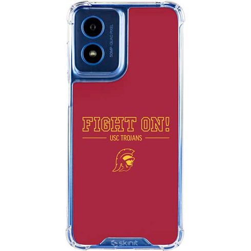 University of Southern California Fight On Moto G 5G (2024) Clear Case