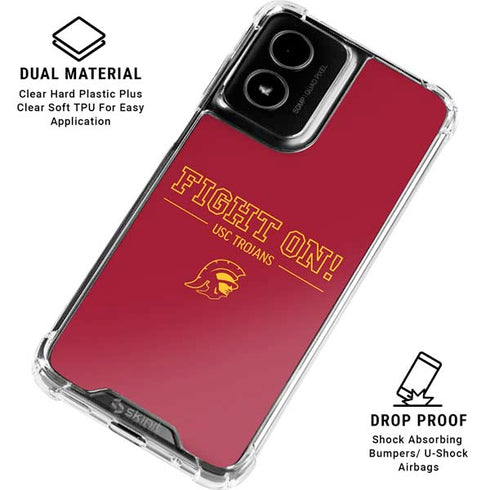 University of Southern California Fight On Moto G Power 5G (2024) Clear Case