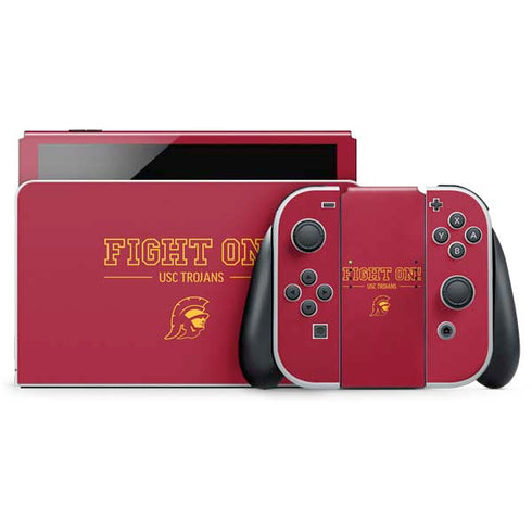 University of Southern California Fight On Nintendo Switch OLED (2021) Skin