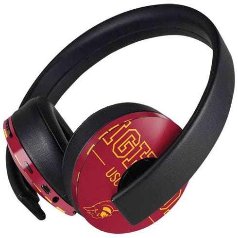 University of Southern California Fight On PlayStation 4 Gold Wireless Headset Skin