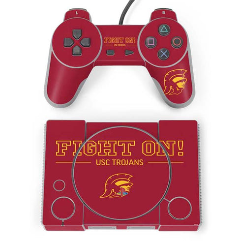 University of Southern California Fight On PlayStation Classic Bundle Skin