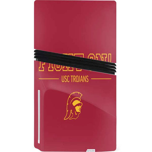 University of Southern California Fight On PS5 Pro Disk Console Skin
