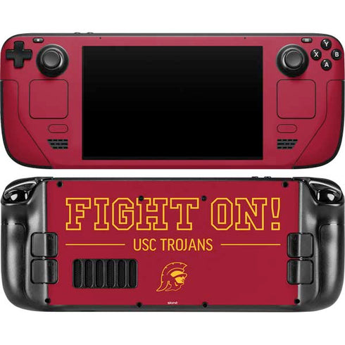 University of Southern California Fight On Steam Deck Handheld Gaming Computer OLED Skin