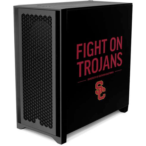 University of Southern California Fight On Trojans Corsair 4000D Tempered Glass Mid-Tower ATX Case Skin