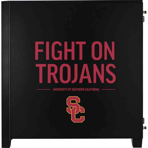 University of Southern California Fight On Trojans Corsair 4000D Tempered Glass Mid-Tower ATX Case Skin