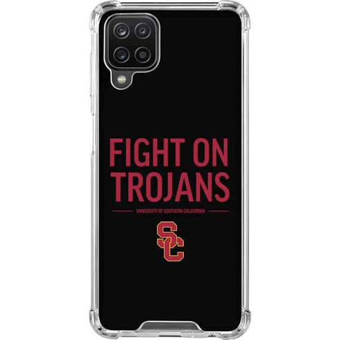 University of Southern California Fight On Trojans Galaxy A12 Clear Case