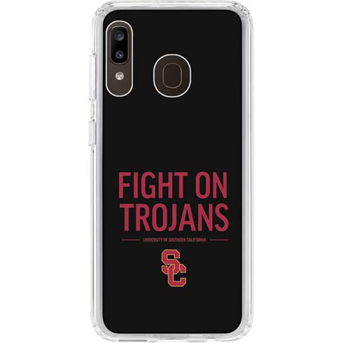 University of Southern California Fight On Trojans Galaxy A20 Clear Case