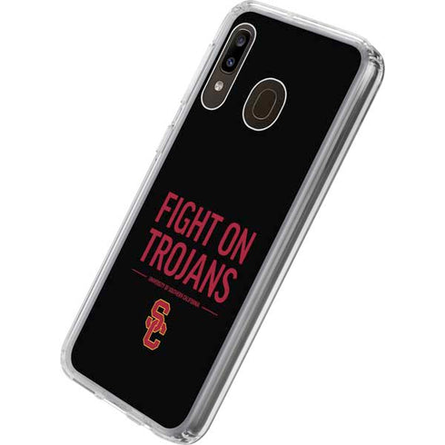 University of Southern California Fight On Trojans Galaxy A20 Clear Case