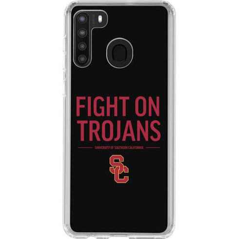 University of Southern California Fight On Trojans Galaxy A21 Clear Case