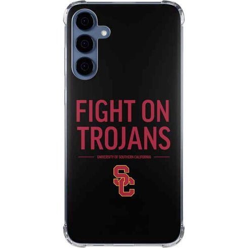 University of Southern California Fight On Trojans Galaxy A35 5G Clear Case