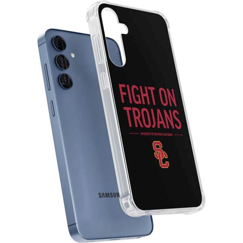 University of Southern California Fight On Trojans Galaxy A55 5G Clear Case