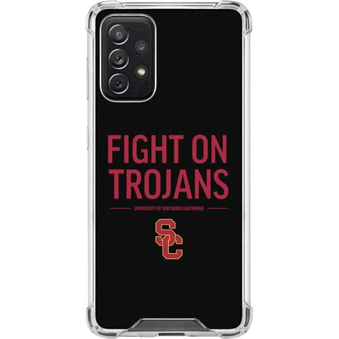 University of Southern California Fight On Trojans Galaxy A72 5G Clear Case