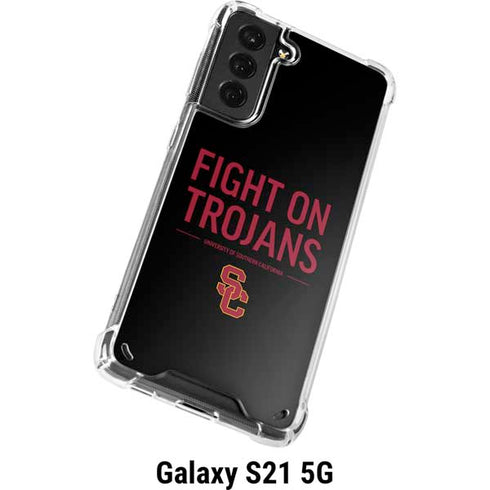 University of Southern California Fight On Trojans Galaxy S21 5G Clear Case