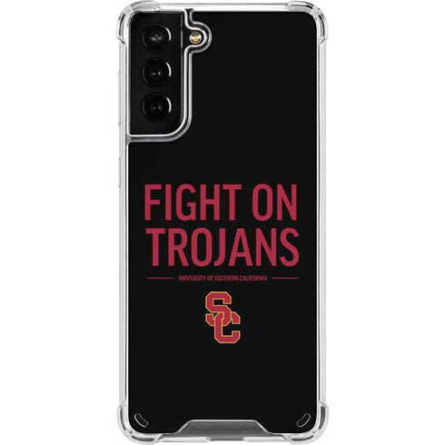 University of Southern California Fight On Trojans Galaxy S21 Plus 5G Clear Case