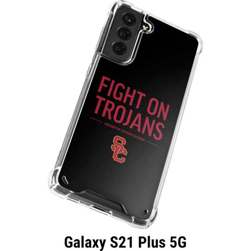 University of Southern California Fight On Trojans Galaxy S21 Plus 5G Clear Case