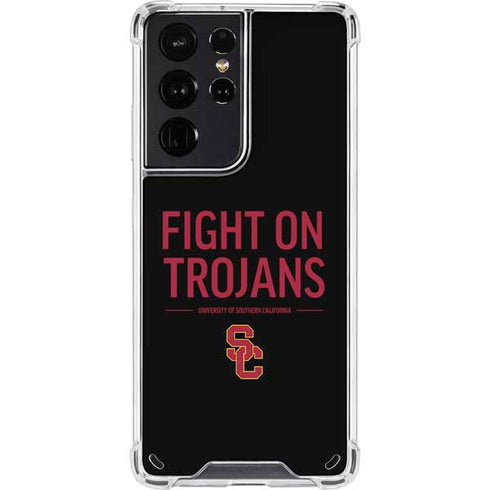 University of Southern California Fight On Trojans Galaxy S21 Ultra 5G Clear Case