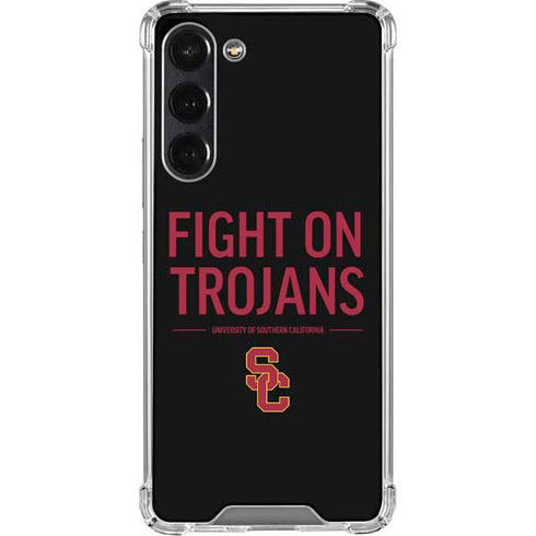 University of Southern California Fight On Trojans Galaxy S24 FE Clear Case