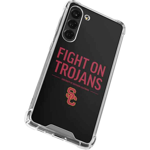 University of Southern California Fight On Trojans Galaxy S24 FE Clear Case