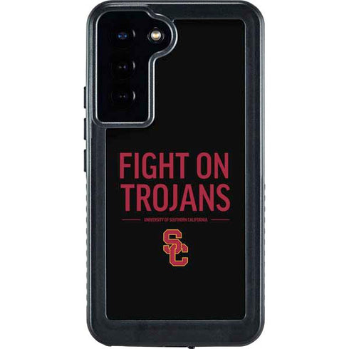 University of Southern California Fight On Trojans Galaxy S24 Plus Waterproof Case