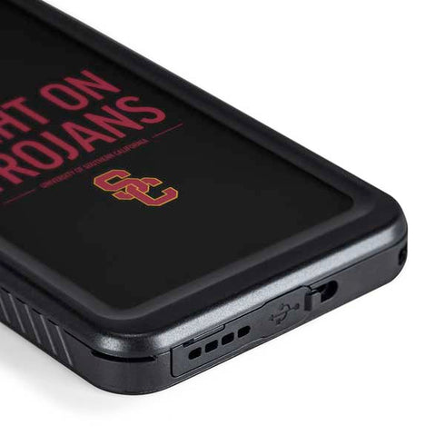 University of Southern California Fight On Trojans Galaxy S24 Plus Waterproof Case