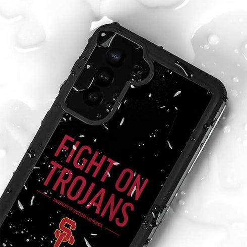 University of Southern California Fight On Trojans Galaxy S24 Plus Waterproof Case