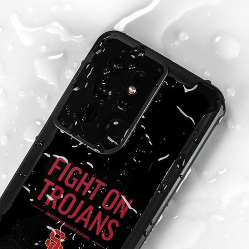 University of Southern California Fight On Trojans Galaxy S24 Ultra Waterproof Case