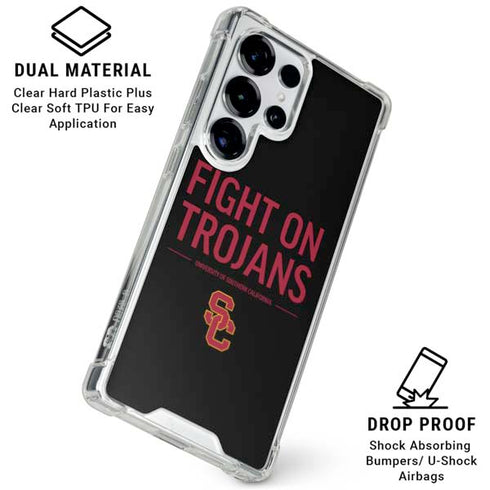 University of Southern California Fight On Trojans Galaxy S25 Ultra Clear Case