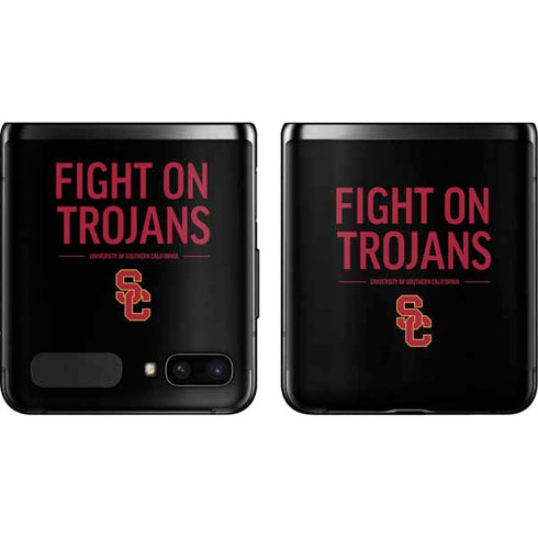 University of Southern California Fight On Trojans Galaxy Z Flip Skin