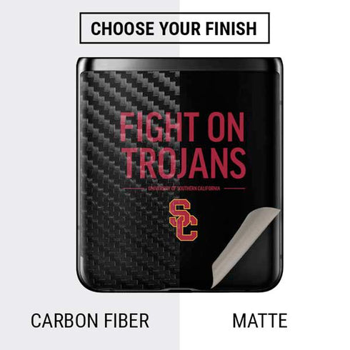 University of Southern California Fight On Trojans Galaxy Z Flip Skin