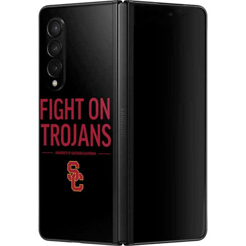 University of Southern California Fight On Trojans Galaxy Z Fold3 5G Skin