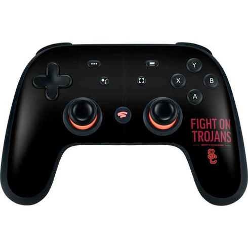 University of Southern California Fight On Trojans Google Stadia Controller Skin
