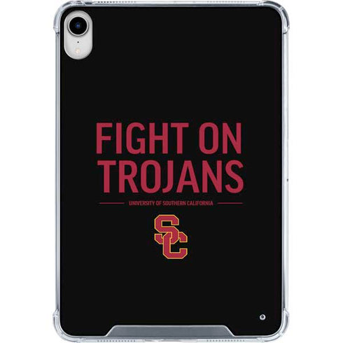 University of Southern California Fight On Trojans iPad 11th Gen (2025) Clear Case