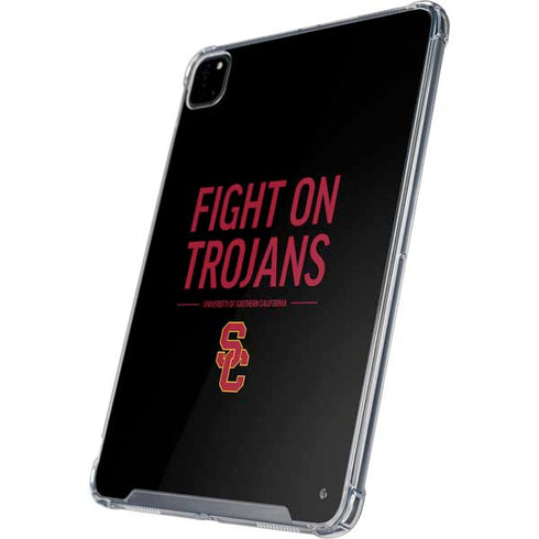 University of Southern California Fight On Trojans iPad Pro 12.9in (2020) Clear Case