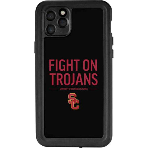 University of Southern California Fight On Trojans iPhone 11 Pro Max Waterproof Case