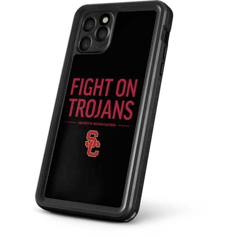 University of Southern California Fight On Trojans iPhone 11 Pro Max Waterproof Case