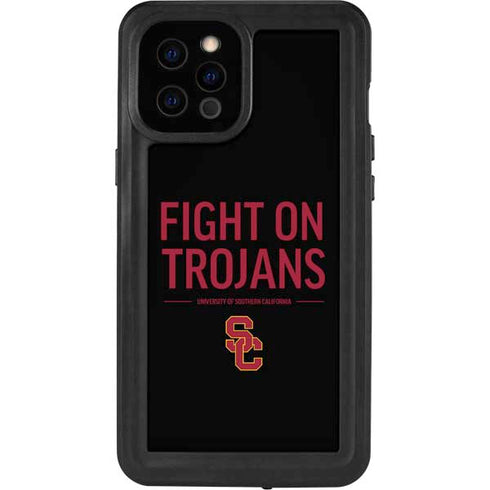 University of Southern California Fight On Trojans iPhone 12 Pro Max Waterproof Case