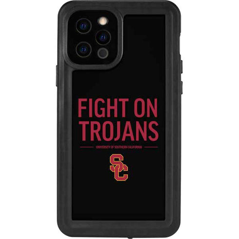 University of Southern California Fight On Trojans iPhone 12 Pro Waterproof Case