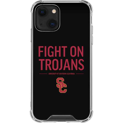 University of Southern California Fight On Trojans iPhone 13 Clear Case