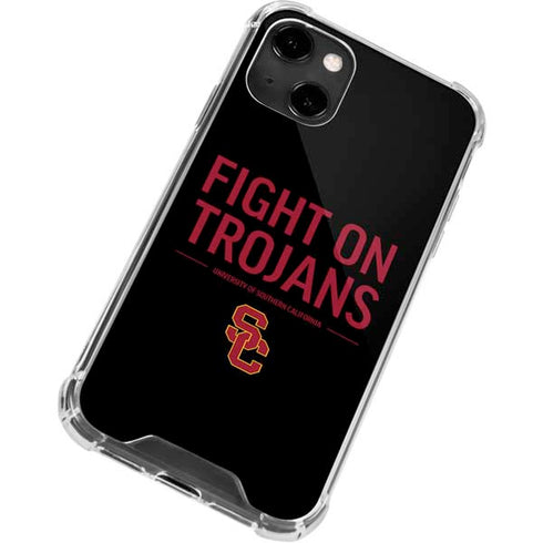 University of Southern California Fight On Trojans iPhone 13 Clear Case