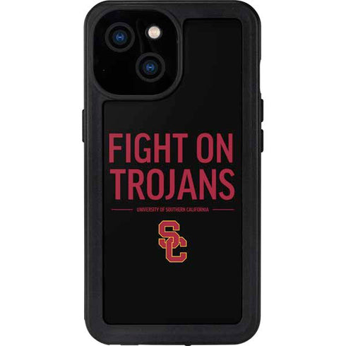 University of Southern California Fight On Trojans iPhone 13 Mini Waterproof Case