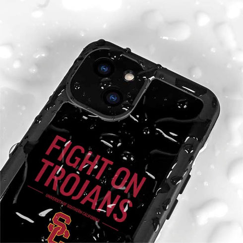 University of Southern California Fight On Trojans iPhone 13 Mini Waterproof Case