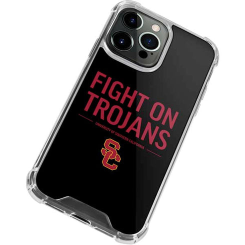 University of Southern California Fight On Trojans iPhone 13 Pro Max Clear Case
