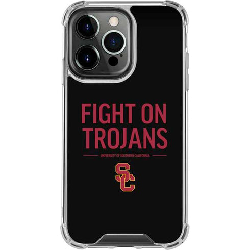University of Southern California Fight On Trojans iPhone 14 Pro Clear Case