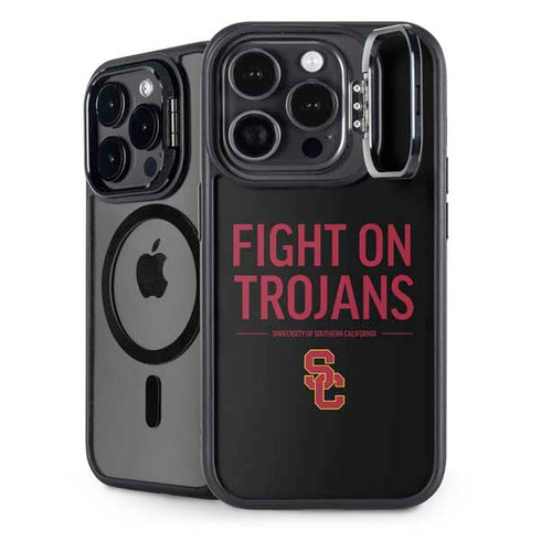 University of Southern California Fight On Trojans iPhone 14 Pro Max Kickstand Case