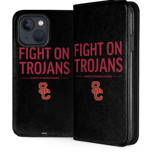 University of Southern California Fight On Trojans iPhone 15 Folio Case