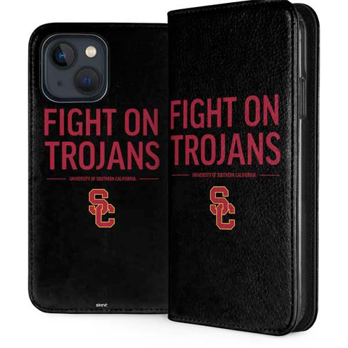 University of Southern California Fight On Trojans iPhone 15 Plus Folio Case