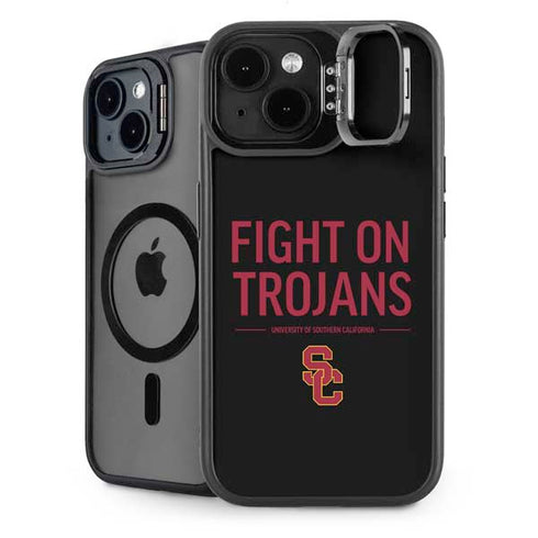 University of Southern California Fight On Trojans iPhone 15 Plus Kickstand Case