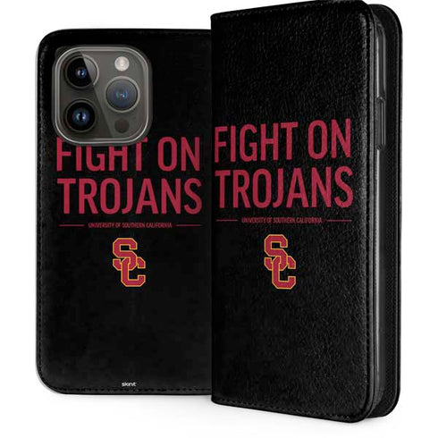University of Southern California Fight On Trojans iPhone 15 Pro Folio Case